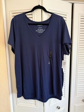 torrid Navy V-Neck Classic Fit Tee